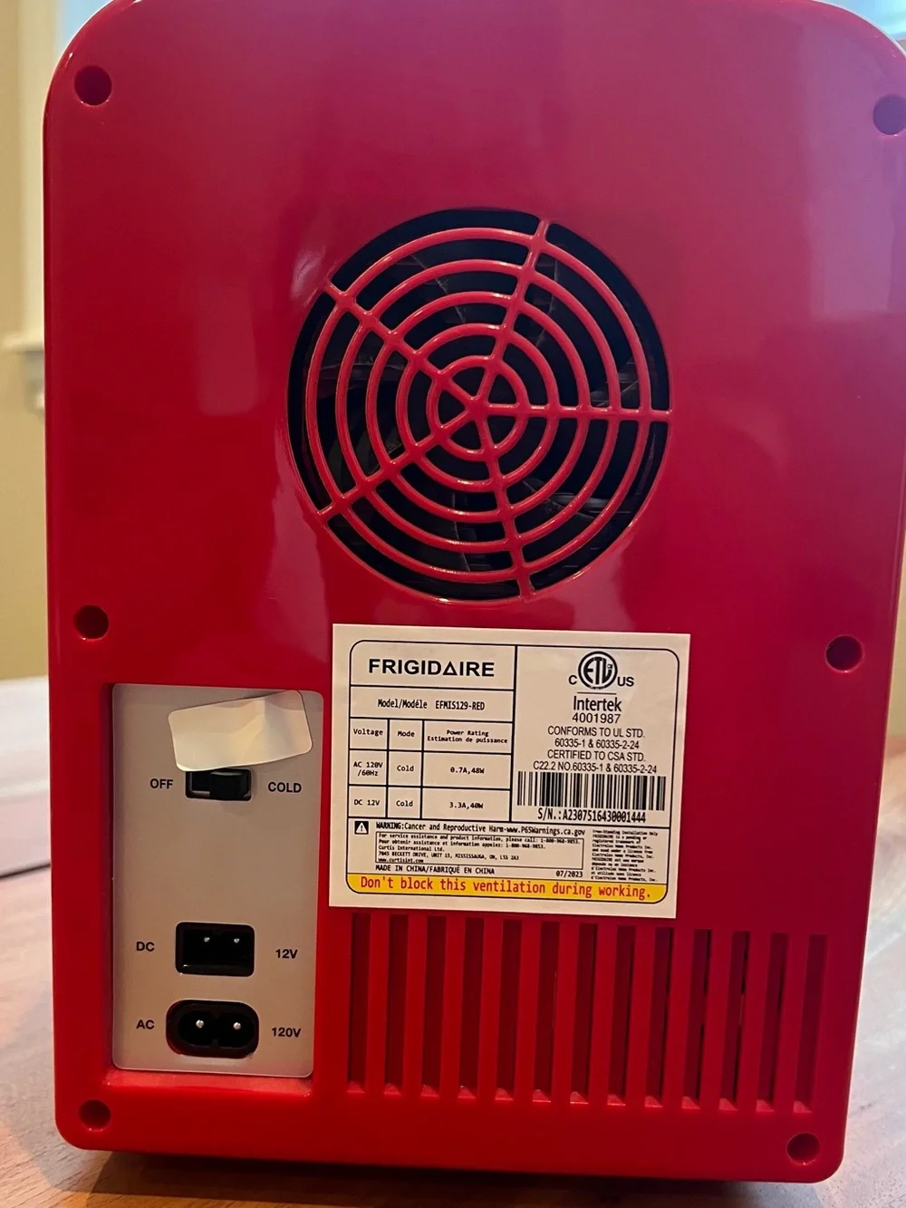 Frigidaire red retro